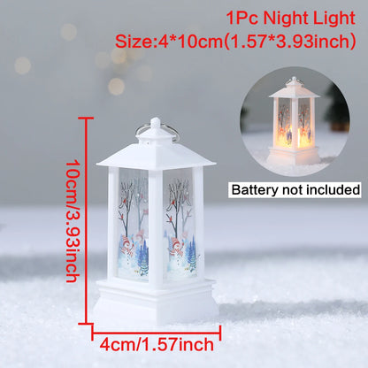 Christmas Lantern Light Merry Christmas Decorations for Home 2025 Navidad Christmas Tree Ornaments Xmas Gifts New Year 2026