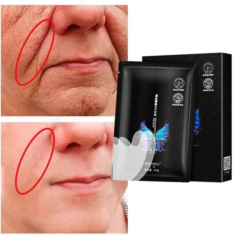 Hyaluronic Acid Anti-Wrinkle Nasolabial Mask Deep Hydration Nourishing Repair Firming Lifting Fade Fine Lines Korean Skincare