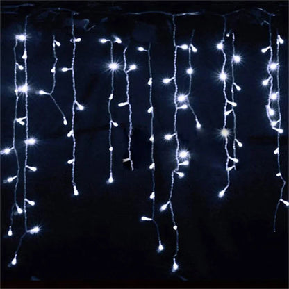 Christmas Decorations For Home Outdoor LED Curtain Icicle String Light Street Garland On The House Winter 220V 5m Droop 0.4-0.6m