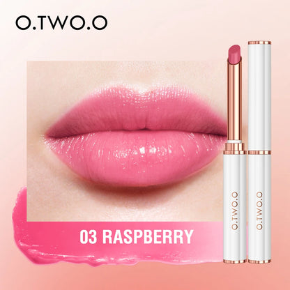 O.TWO.O Color Changing Lipstick 3-in-1 Lip Blam Transferproof Long Lasting Non-Sticky Moisturizing Glossy Shine Lip Gloss Makeup