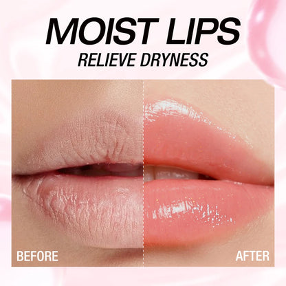 O.TWO.O Color Changing Lipstick 3-in-1 Lip Blam Transferproof Long Lasting Non-Sticky Moisturizing Glossy Shine Lip Gloss Makeup