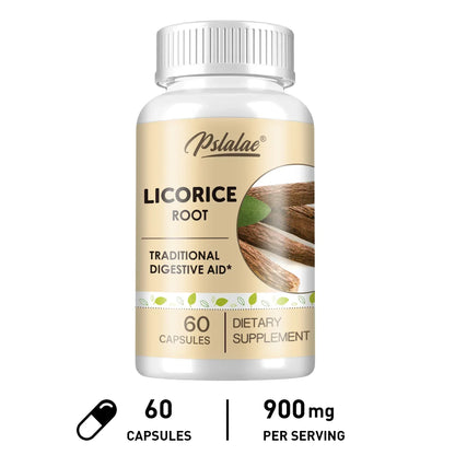 Licorice Root Capsules - Relieves Occasional Heartburn and Indigestion, Soothes An Upset Stomach, Improves Digestion, Non-GMO