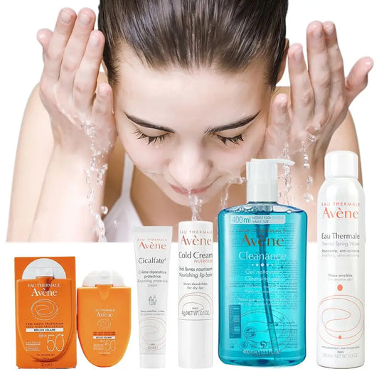 Deep Cleansing Facial Cleanser Removes Face Dirt Cleanser Whitening Cold Cream SPF 50+ Sunscreen Moisturizing Toner Skin Care