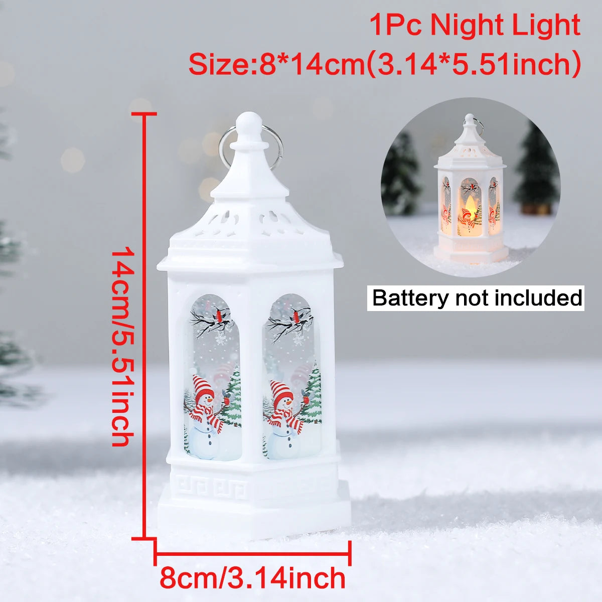 Christmas Lantern Light Merry Christmas Decorations for Home 2025 Navidad Christmas Tree Ornaments Xmas Gifts New Year 2026