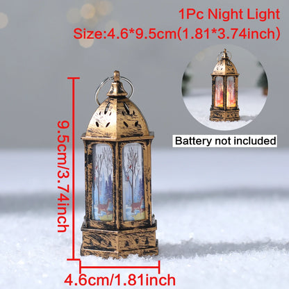 Christmas Lantern Light Merry Christmas Decorations for Home 2025 Navidad Christmas Tree Ornaments Xmas Gifts New Year 2026