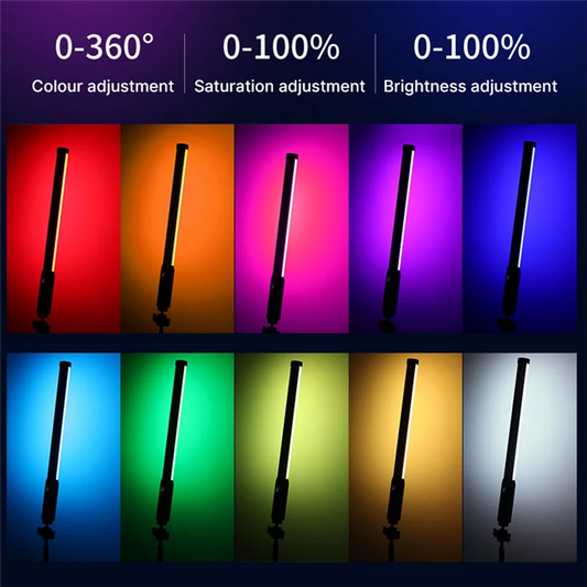 DLXY Ulanzi VL119 RGB Stick Light Handheld Light Wand LED Video Light Portable Photography Lighting Fill Lamp