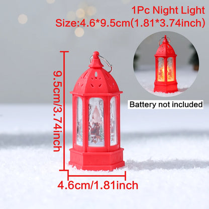 Christmas Lantern Light Merry Christmas Decorations for Home 2025 Navidad Christmas Tree Ornaments Xmas Gifts New Year 2026