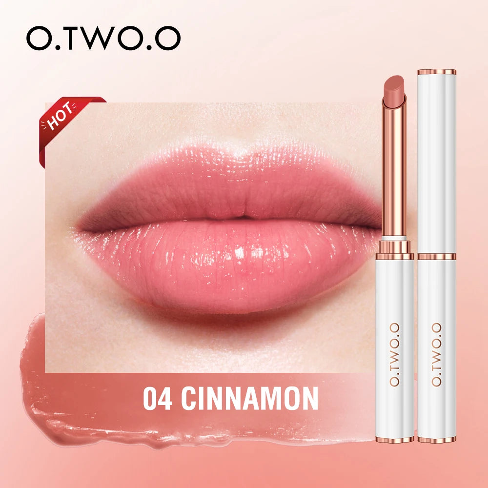 O.TWO.O Color Changing Lipstick 3-in-1 Lip Blam Transferproof Long Lasting Non-Sticky Moisturizing Glossy Shine Lip Gloss Makeup