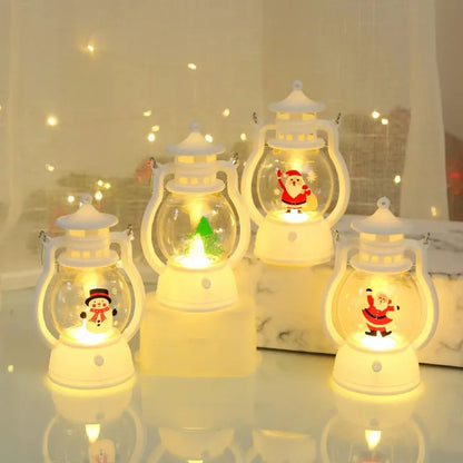 Christmas Ornaments LED Lantern Light Santa Claus Merry Christmas Decorations for Home 2024 Xmas Santa for Baby New Year Gift