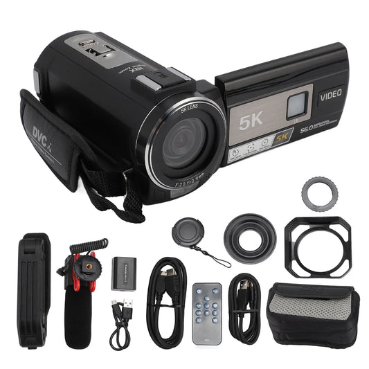 Digital Video Camera 56MP DV Digital Camera 5K WIFI 3in  18X Zoom Anti Shake Loop Recording Handheld Video Camcorder