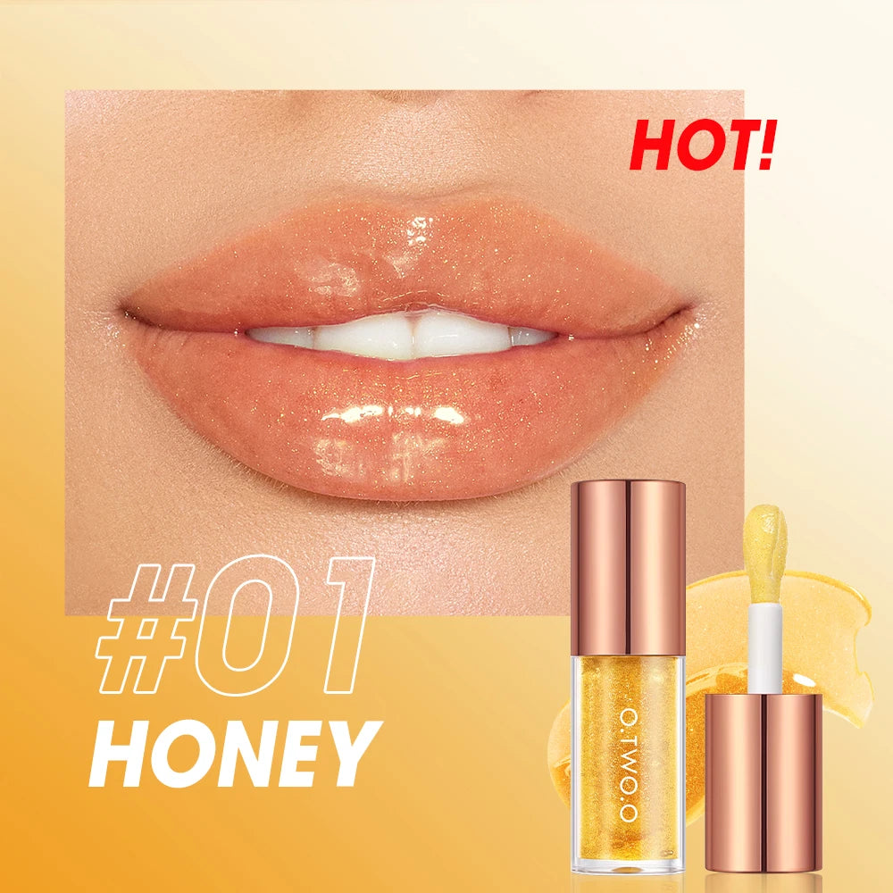O.TWO.O Color Changing Lipstick 3-in-1 Lip Blam Transferproof Long Lasting Non-Sticky Moisturizing Glossy Shine Lip Gloss Makeup