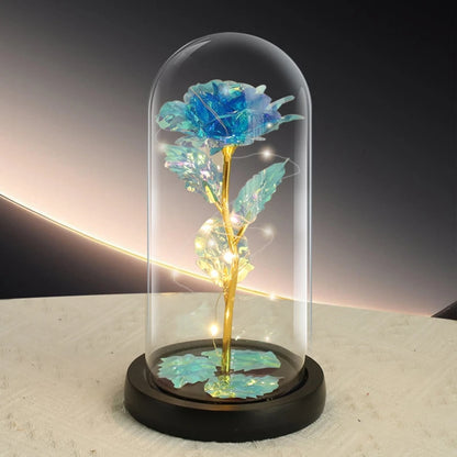 Valentine's Day LED Simulation Rose Flower Light Beautiful Realistic Looking Night Light Rose Eternal Flower Party Supplies
