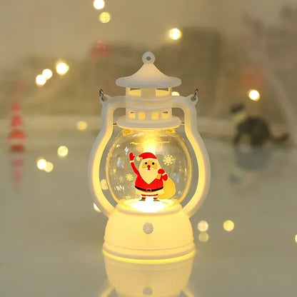 Christmas Ornaments LED Lantern Light Santa Claus Merry Christmas Decorations for Home 2024 Xmas Santa for Baby New Year Gift