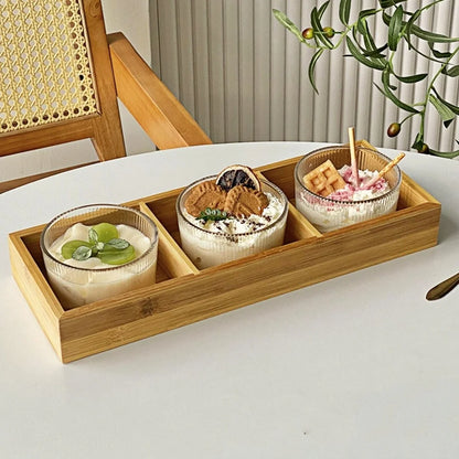 Ins Style Glass Cup - High-Quality Ice Cream, Yogurt, Dessert, and Pudding Bowl for Women - Perfect for Summer and Home Use