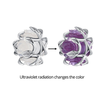 BISAER 925 Sterling Silver Little Prince&Rose Charm Bead Bellflower Princess Heart Cross Shell Pendant Fit DIY Bracelet Jewelry