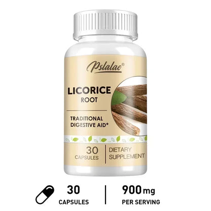 Licorice Root Capsules - Relieves Occasional Heartburn and Indigestion, Soothes An Upset Stomach, Improves Digestion, Non-GMO