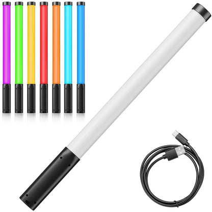 Ulanzi VL119 RGB Handheld Light Wand 2500-9000K Diammable Lightweight 50cm RGB Stick Light Rechargable Photography Lighting Vlog
