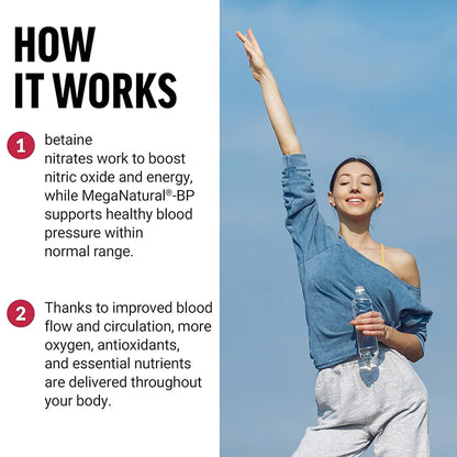 Beet Root Capsules - Blood Pressure Support, Heart Health, Improves Circulation, Blood Flow