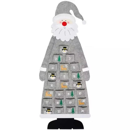 DIY Felt Christmas Tree Christmas Decoration for Home Navidad 2025 New Year Christmas Ornaments Santa Claus Xmas Kids Gifts