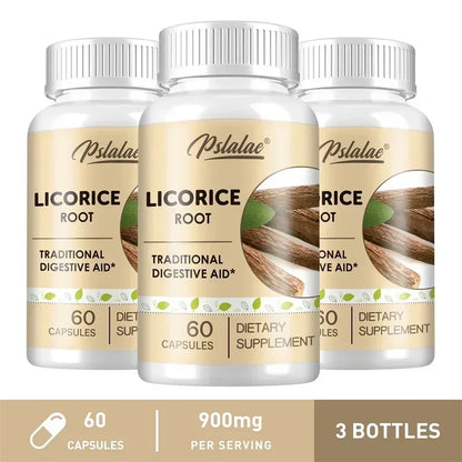 Licorice Root Capsules - Relieves Occasional Heartburn and Indigestion, Soothes An Upset Stomach, Improves Digestion, Non-GMO