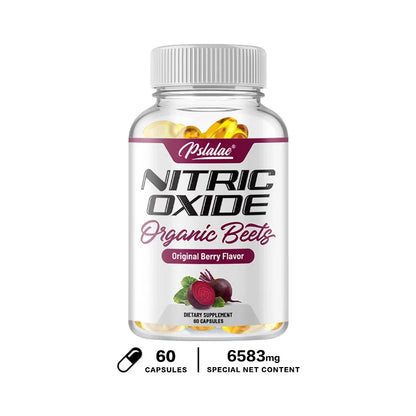 Organic Nitric Oxide Booster Beetroot Supplement – Natural Energy – Superfood for Cycles