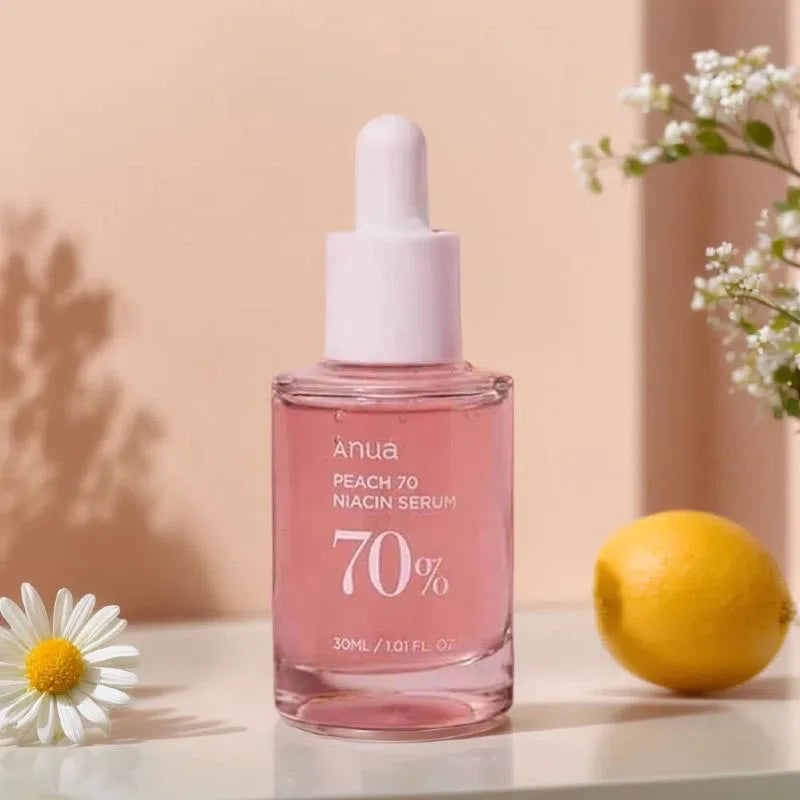 ANUA Peach 70 Niacinamide Serum 30ml, 10% Niacinamide + Vitamin B3, Brightens and Hydrates, Korean Skincare, Vegan