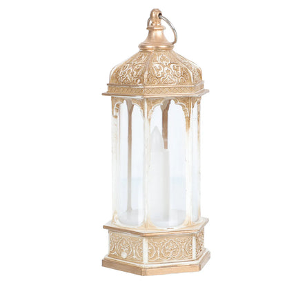 Lantern Plastic Holder Decorative Night Light for Home Office Party Christmas Decorations LED Atmosphere Lamp