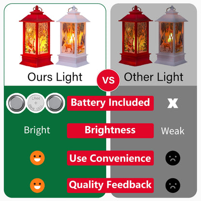 Christmas Lantern Light Merry Christmas Decorations for Home 2025 Navidad Christmas Tree Ornaments Xmas Gifts New Year 2026