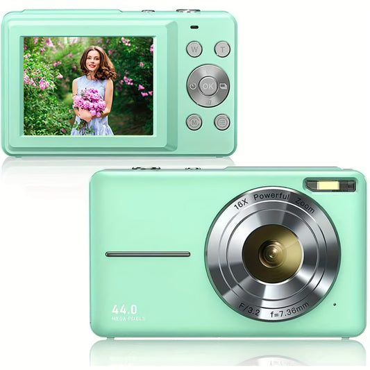 1080P HD Digital Camera 16x Digital Zoom Camera For Video Blogging 2.4-inch LCD Rechargeable Camera Photography Professional Camera With Support For Taking Pictures, Lnstant Camera, Vlogging Camera, Recording Videos And Webca