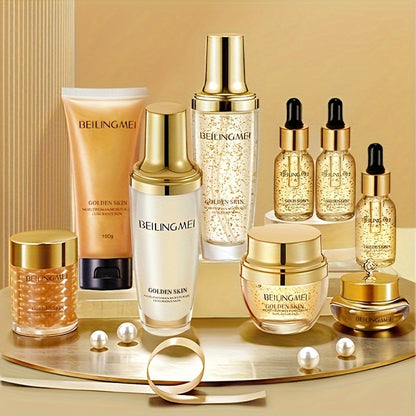 Korean Skincare Set for Women - 9pcs - Deep Hydration & Firming with Snail Mucin, Collagen, Niacinamide - Hypoallergenic - Suitable for All Skin Types - Ideal Gift Box for Women