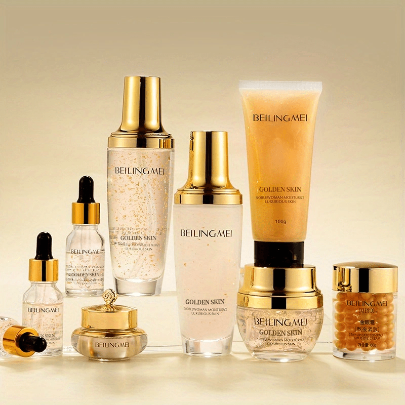 Korean Skincare Set for Women - 9pcs - Deep Hydration & Firming with Snail Mucin, Collagen, Niacinamide - Hypoallergenic - Suitable for All Skin Types - Ideal Gift Box for Women
